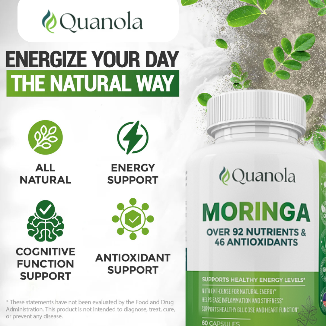 Activate GLP-1 Naturally with QUANOLA Moringa - Lower Cortisol, Burn Fat, and Restore Balance Without Stimulants or Prescriptions